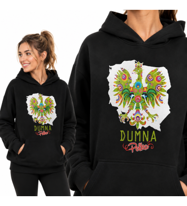 Damska bluza z kapturem DUMNA POLKA